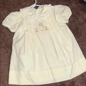 Charming Yellow Dress with Embroidered Detail